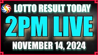 Lotto Result Today 2pm November 14 2024  Ez2 Swertres Results [upl. by Haymes]