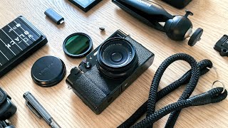 My Fujifilm x100v Accessories camera strap soft shutter release uv filter etc [upl. by Akemrej744]