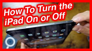 How To Turn On Off iPad Pro amp iPad  How To Power Down iPad Pro [upl. by Meaghan]