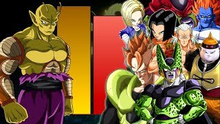 Piccolo vs Androids  Power Levels DBZDBS [upl. by Kean]