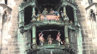 Munichs famous Glockenspiel Marienplatz HD [upl. by Dimitris]