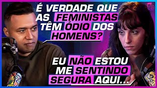 TRETA AS FEMINISTAS TÊM ÓDIO DOS HOMENS ou NÃO  DEBATE RED PILL VS FEMINISTAS [upl. by Saloma]