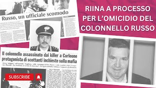 IL CAPO DEI CAPI SALVATORE RIINA A PROCESSO PER LOMICIDIO DEL COLONNELLO RUSSO mafia [upl. by Gonnella]