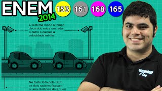 ENEM 2014 Matemática 30  Velocidade Média e Unidade de Medida de Tempo no Radar [upl. by Lengel]