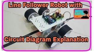 Line follower Robot with circuit diagram explanationHINDI [upl. by Campbell]