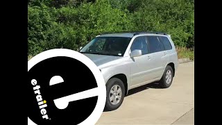 etrailer  How to Install the Curt Trailer Hitch Receiver on a 2006 Toyota Highlander [upl. by Silevi]