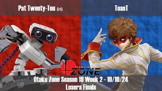 OZone19W2  LF  Pat TwentyTou ROB vs ToasT Joker [upl. by Kafka]