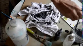 How To Hide Permanent Stains With Tie Dye and Acrylic Paint [upl. by Fidela]