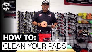 How To Clean Polishing Pads  Chemical Guys [upl. by Tnelc]