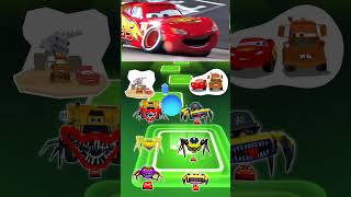 Cars 3 Mater vs Lightning McQueen Exe vs Cruz Ramirez Eater vs youtubeshorts shorts shortfeed [upl. by Narag]