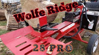 Wolfe Ridge Wood Splitter Review Wolfe Ridge Manufacturing Absolute Beast [upl. by Atteiluj]