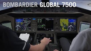 The Bombardier Global 7500 Needs Hardly Any Runway to Take Off Cockpit View – AINtv Express [upl. by Erena]