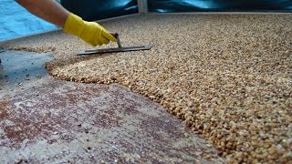 HowTo Install Epoxy Natural Stone Flooring [upl. by Crofoot]