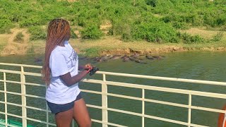 Kazinga Channel Boat Cruise  Queen Elizabeth National Park [upl. by Schober948]