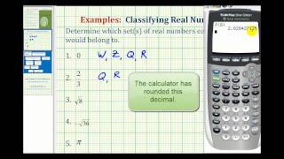 Identifying Sets of Real Numbers [upl. by Peedus285]