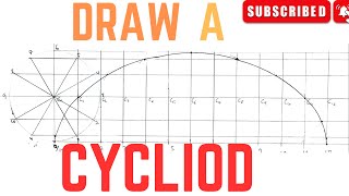 How to draw a CYCLOID engineering drawing [upl. by Ebonee]