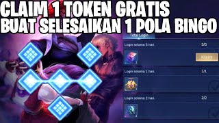 GAS SELESAIKAN POLA KOF BINGO DENGAN TOKEN GRATIS  MOBILE LEGENDS [upl. by Ifar]