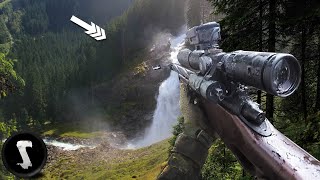 SUPER Long Range Airsoft Sniping Mountain Sniper Mission [upl. by Egroej787]