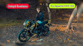 Tvs Apache Rtr 150 Detaylı inceleme Kullanıcı Deneyimi [upl. by Landel]