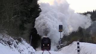 WinterVolldampf  Harz Dampfloks und Schnee [upl. by Mouldon486]