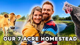 Everything We Built on Our 7 ACRE HOMESTEAD 2023 in 20mins [upl. by Lemmie]