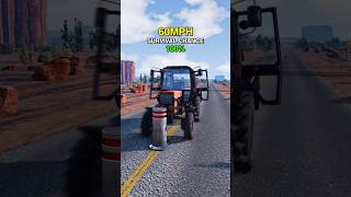 Farm Tractor vs Front Impact at Different Speeds [upl. by Ainyt]