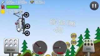 Hill Climb Racing  Forest 14597 on Moonlander [upl. by Gerick]