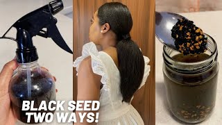 Two Ways To Grow Your HAIR Thick amp LONG with Black Seeds [upl. by Aihcela108]