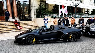 BEST OF CARSPOTTING IN MONACO NEW YEAR 2024 [upl. by Bruell]