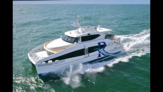 24m Catamaran Ferry  Riverside Avalon  designed by Incat Crowhter [upl. by Fransis]