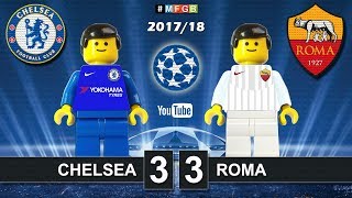 Chelsea vs Roma 33 • Champions League 2018 18102017 Goals Highlights Lego Football [upl. by Benedikt]