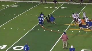 Police escort Edinburg High football player from game for hitting referee [upl. by Ahsot74]