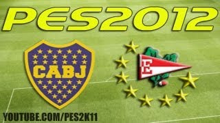 PES 2012  Parche Liga Argentina  Boca Juniors vs Estudiantes de la Plata Demoplay [upl. by Hteb]