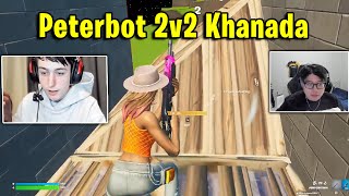 Peterbot vs Khanada 2v2 Zone Wars Wager Fights [upl. by Annirac]