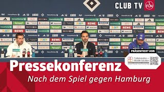 Die PK mit Steffen Baumgart amp Miroslav Klose  Hamburger SV  1 FC Nürnberg 11 [upl. by Zinck]