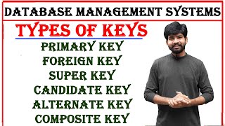 types of keys in dbms  primary key foreign key super key candidate  alternate composite keys [upl. by Htez]