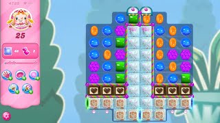 Candy Crush Saga LEVEL 4725 NO BOOSTERS new version🔄✅ [upl. by Hussein100]