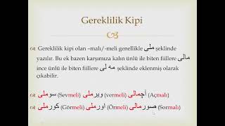 Osmanlı Türkçesi Dersleri 25 Dilek Tasarlama Kiplerinin Yazılışı Gereklilik Kipi [upl. by Eramat]