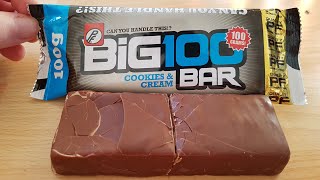 PF Big100 Cookies amp Cream Protein Bar [upl. by Rudelson]