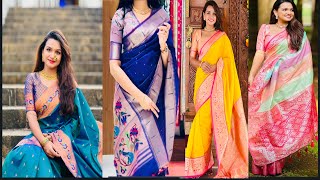 Rs 1299 silk saree Diwali trend PAITHANI saree 9842990693 semi silk new trendy sarees  saree [upl. by Till]