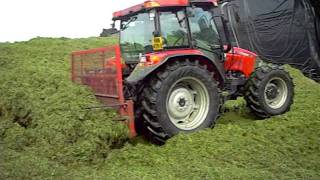 JXU 115 Buckraking Silage 2011 Isle Of Man [upl. by Emmer340]