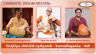 Experience the Gentle Vibration of Tradition Vittal Ramamurthy’s Mesmerizing Carnatic Violin Solo [upl. by Eleda910]