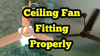 Ceiling Crompton fan properly fitting [upl. by Oulman]