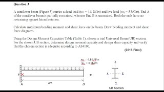 Example Design of steel beams for the given design moemnt [upl. by Sumahs232]