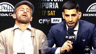 Topuria is a VILLAINVolk is Hilarious 😂 UFC 298 Press Conference Reaction [upl. by Euqenimod454]