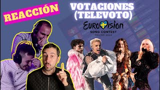 Reacción a las VOTACIONES de Eurovisión 2024 Televoto [upl. by Helfand411]