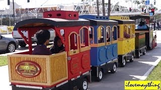 Hulyan and Mayas TRAIN Ride Ferris Wheel and Carousel Ride Family Toy Channel [upl. by Ingalls]