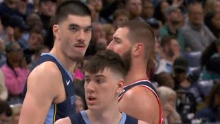 Zach Edey Staring Down Jonas Valanciunas  NBA [upl. by Oren404]