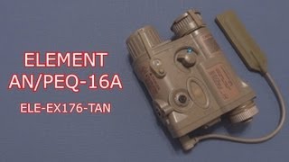 Review ELEMENT ANPEQ16A Integrated Pointer IPIM Laser Device [upl. by Amimej]