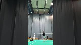 Badminton Tricks in Single Rally 🏸💯 Shorts badmintontechniques [upl. by Munsey]